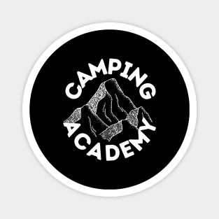 Camping Academy Perfect Gift for Nature Lovers Hiking Mountains Woods Travel Outdoors Magnet